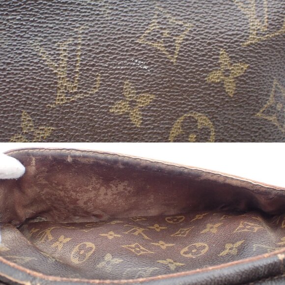 LOUIS VUITTON Compiegne 28 Clutch Hand Bag Monogram Leather Brown M51845 08EF463 - Picture 9 of 16
